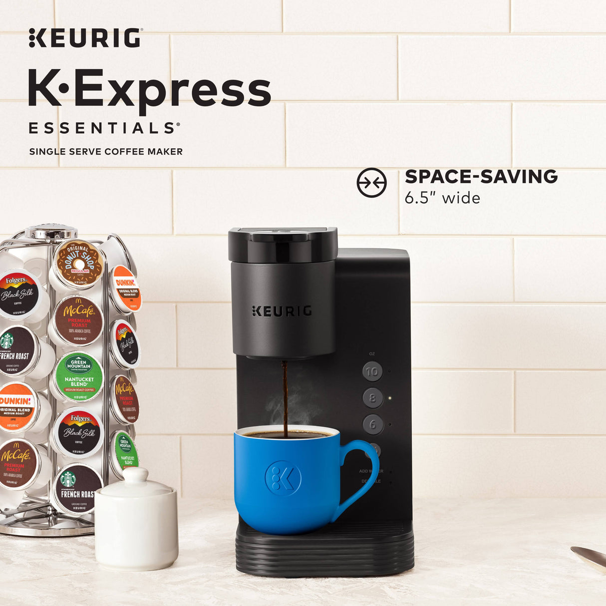 Keurig K-Express Essentials Black Single Serve K-Cup Pod Coffee Maker