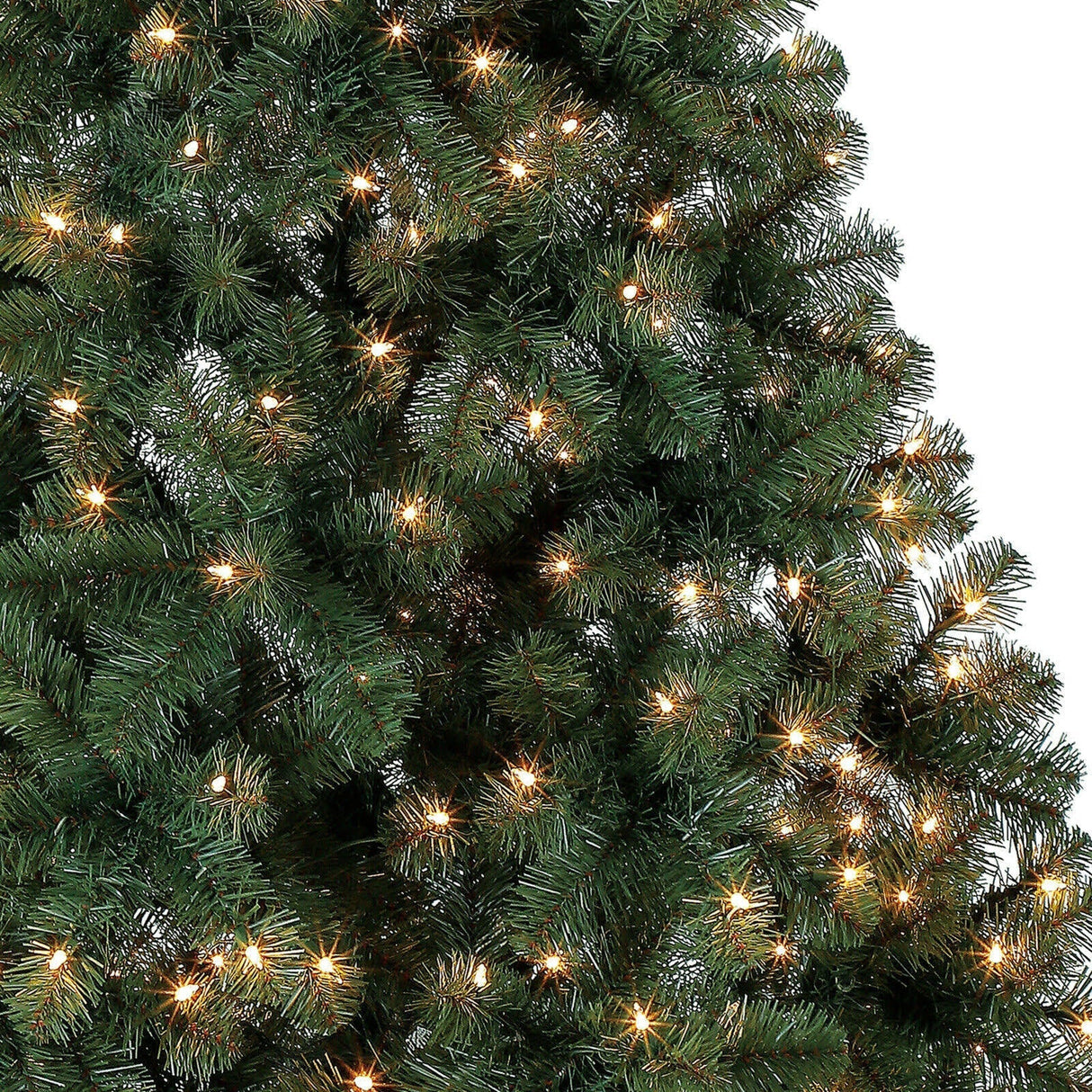 Holiday Time Pre-Lit 6.5' Madison Pine Green Artificial Christmas Tree, Clear-Lights