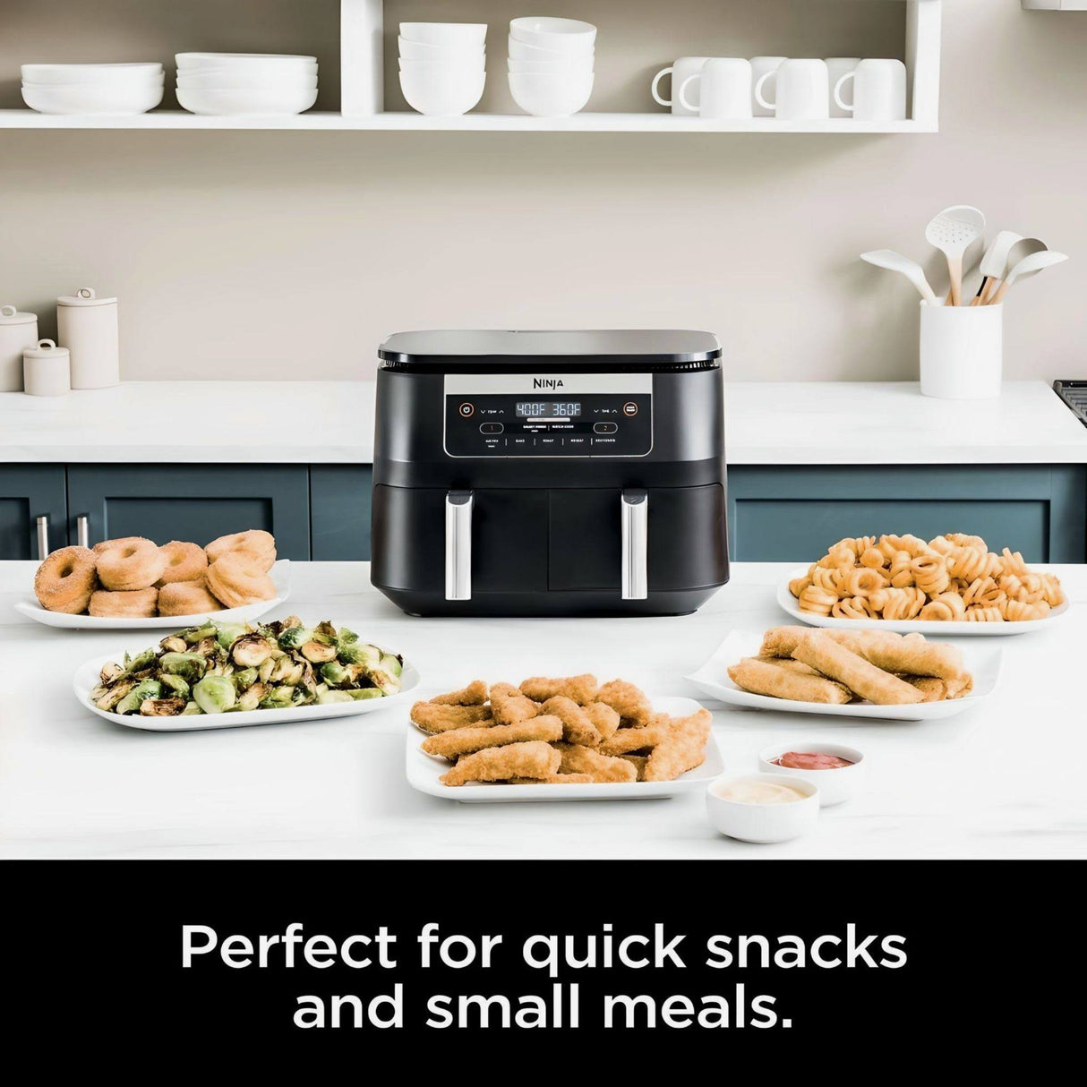 Ninja Foodi 6-in-1 8-Qt. 2-Basket Air Fryer with DualZone Technology