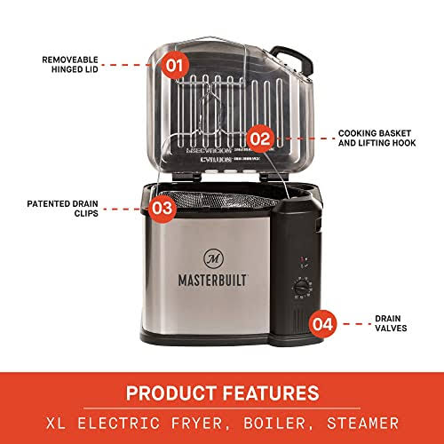 Masterbuilt 10 Liter XL Electric Fryer Boiler Steamer