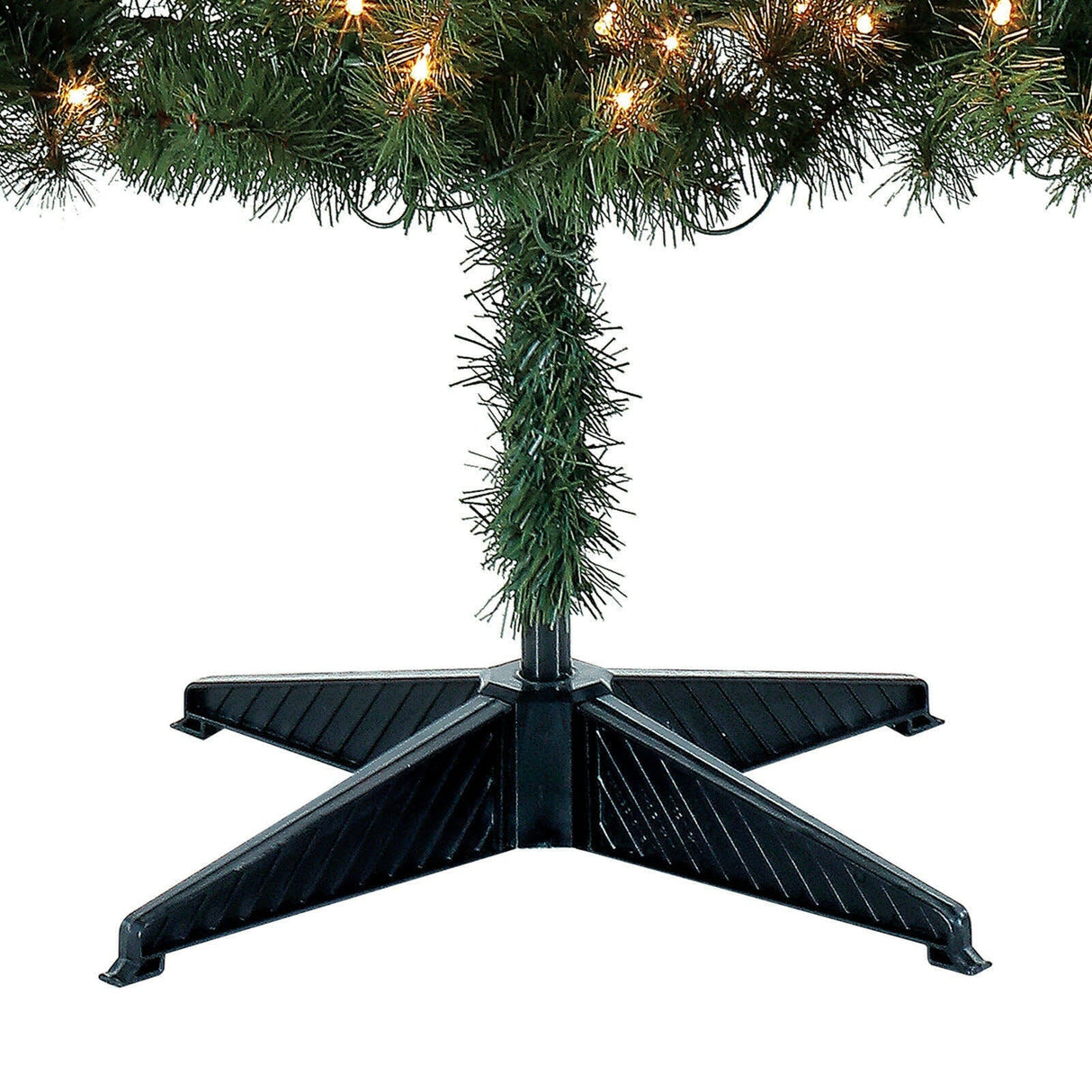 Holiday Time Pre-Lit 6.5' Madison Pine Green Artificial Christmas Tree, Clear-Lights