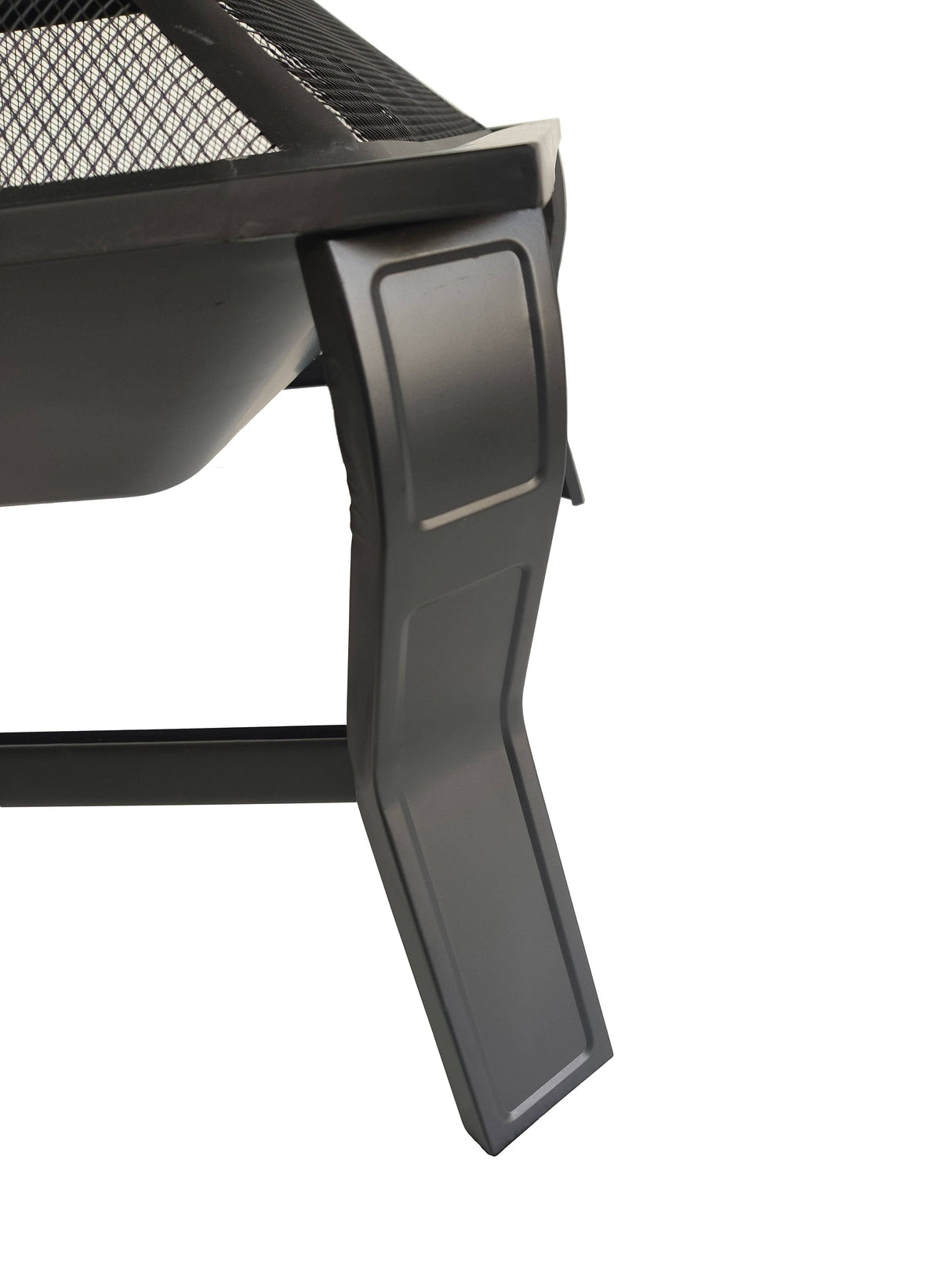 Mainstays Greyson 30 Square Wood Burning Fire Pit with Mesh Screen, Size: 20.47 inch