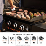 Blackstone 4 Burner 36" Griddle Cooking Station with Hard Cover